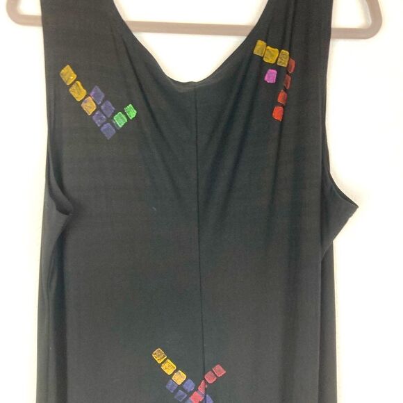 JG’s Mad Lab maxi dress w/ bright geometric artistic accents runs big💐 - Picture 2 of 12